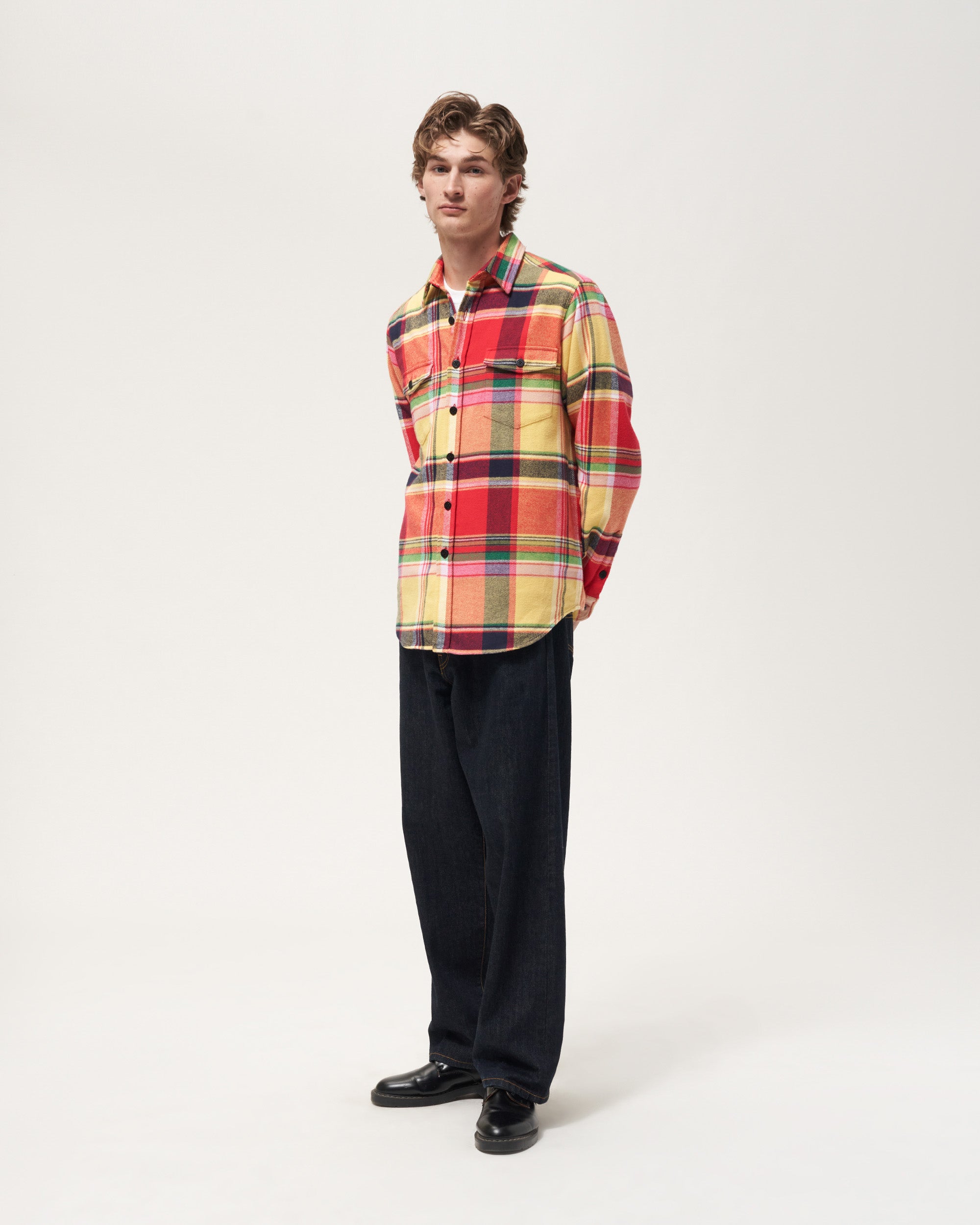 Bright Plaid Heavyweight Flannel - Noah