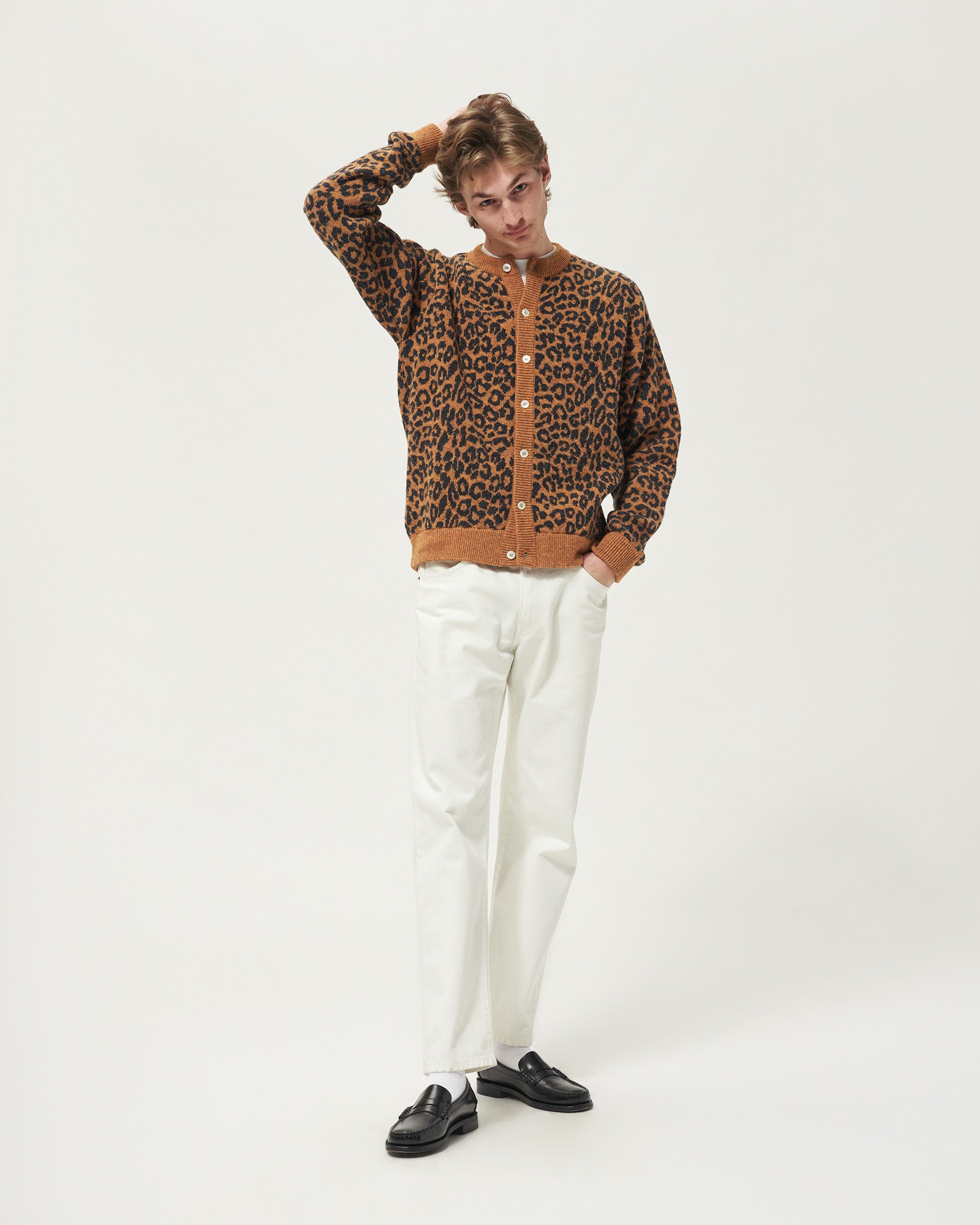 Leopard Cardigan Sweater - Noah