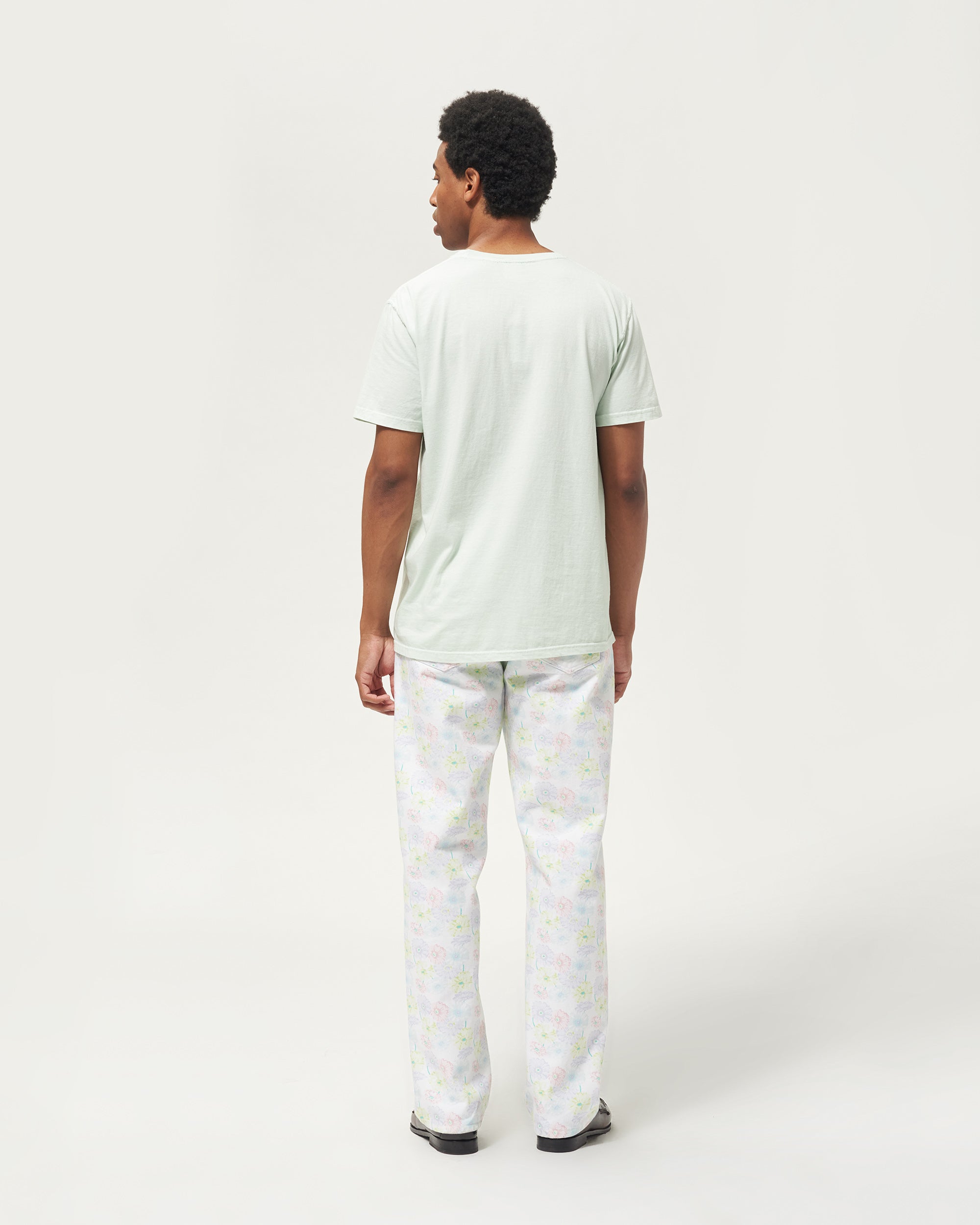 Floral Pleated Jeans - Noah