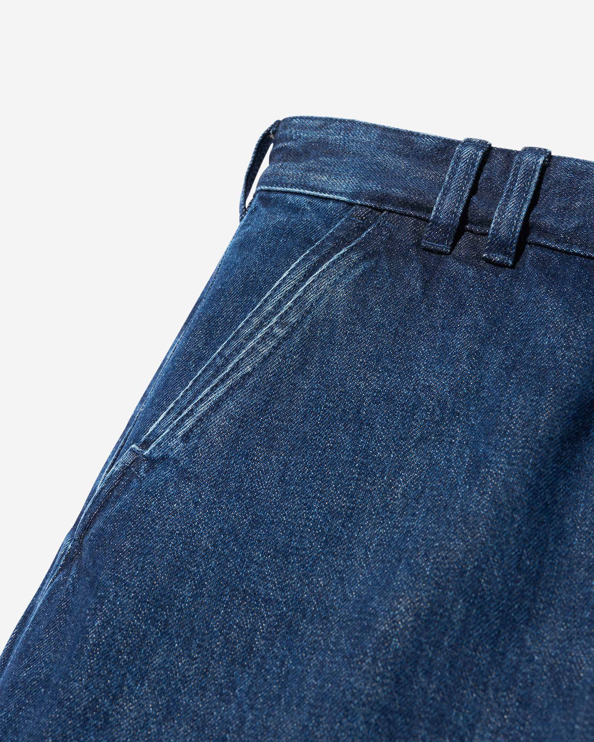 Buckle-Back Denim Pant