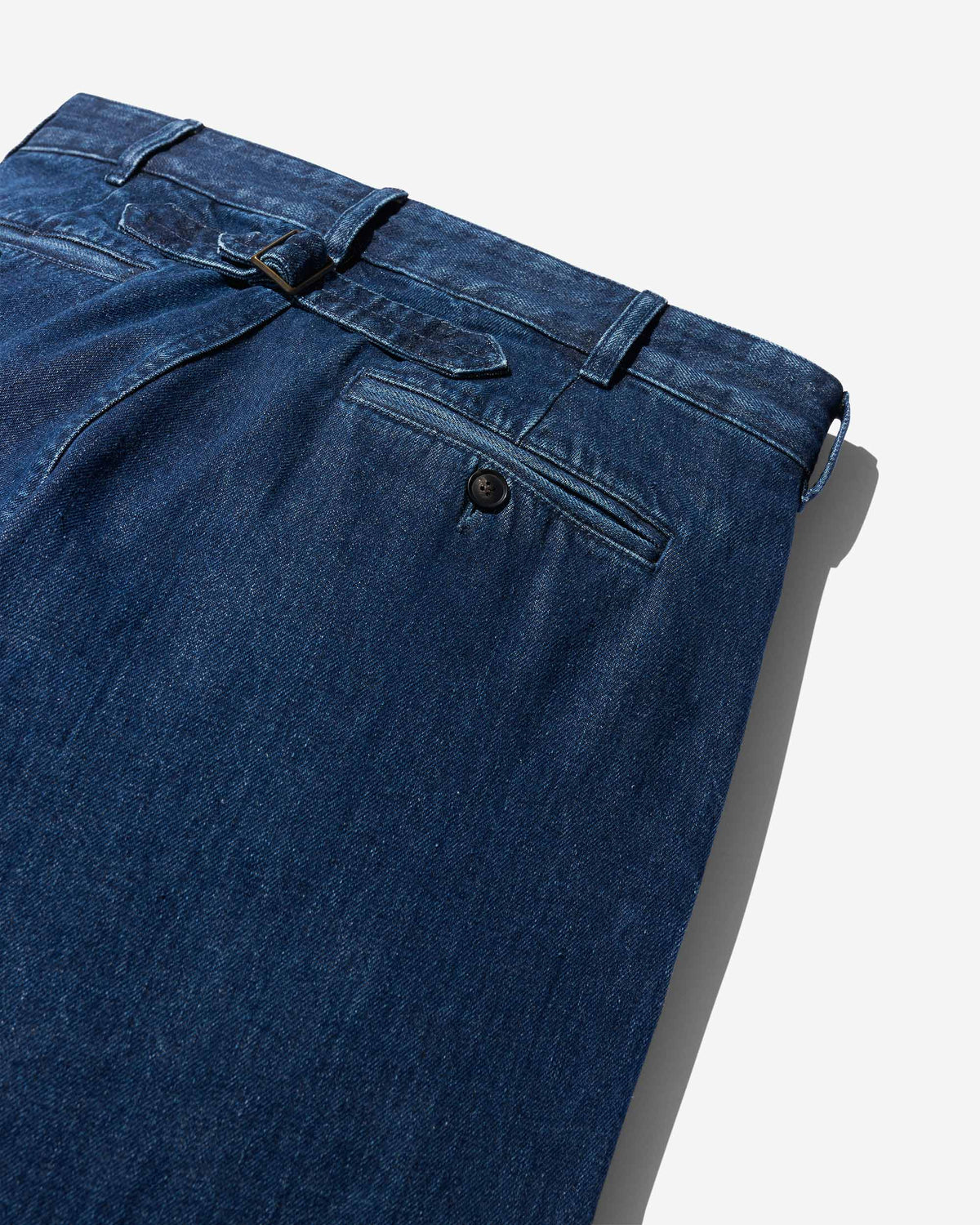 Buckle-Back Denim Pant