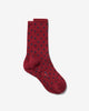 Noah - Polka Dot Sock - Dark Red Polka Dot - Swatch