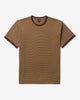 Noah - Autumn Striped Ringer Tee - Brown - Swatch