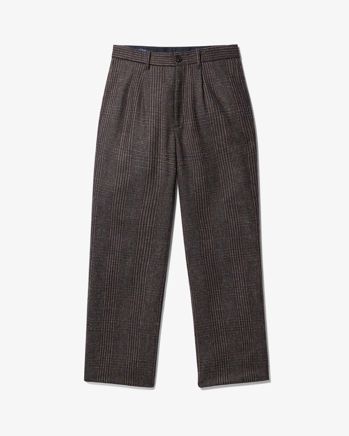 Irish Check Single-Pleated Trouser