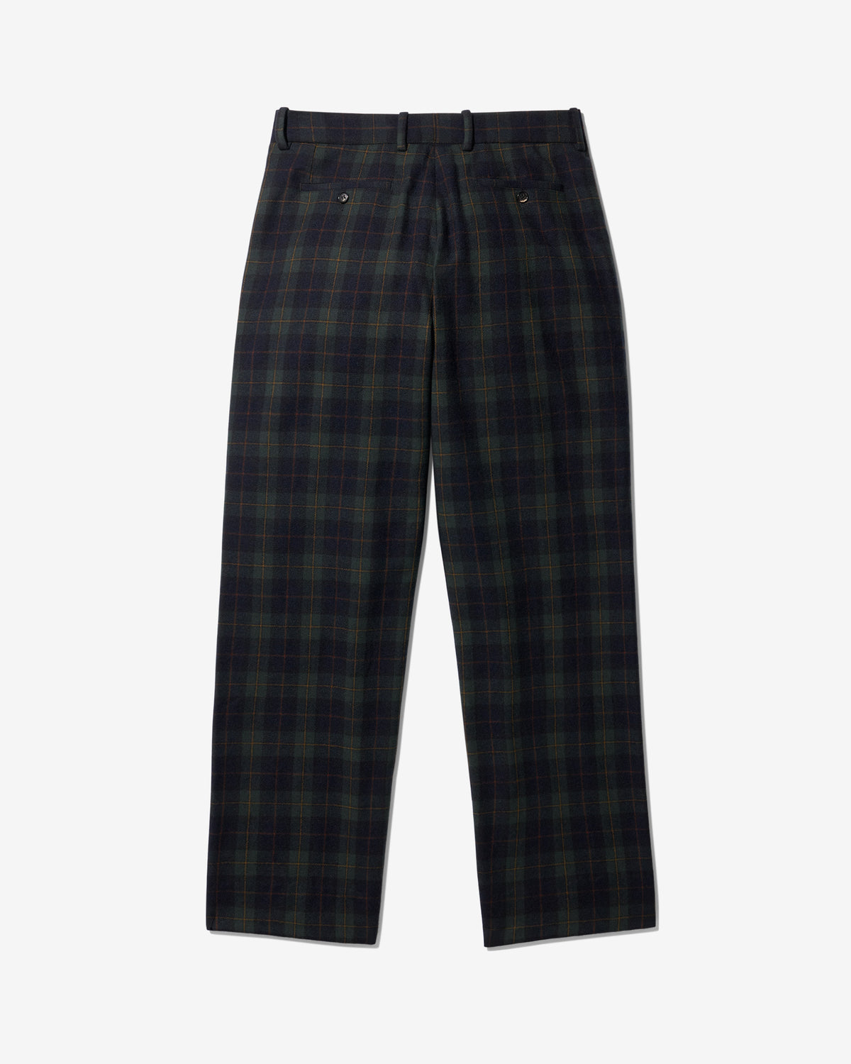 Double-Pleated Tartan Trouser