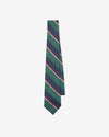 Noah - Silk Repp Stripe Necktie - Green/Navy/Pink/White - Swatch