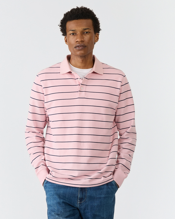 Noah - Long Sleeve Pique Polo - Detail