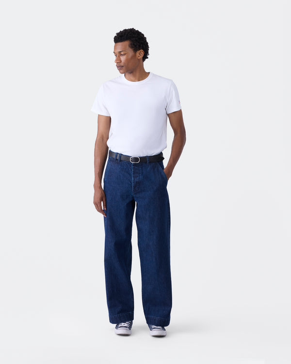 Noah - Buckle-Back Denim Pant - Detail