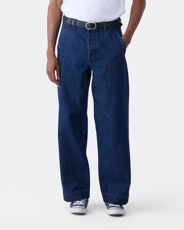 Noah - Buckle-Back Denim Pant - Detail
