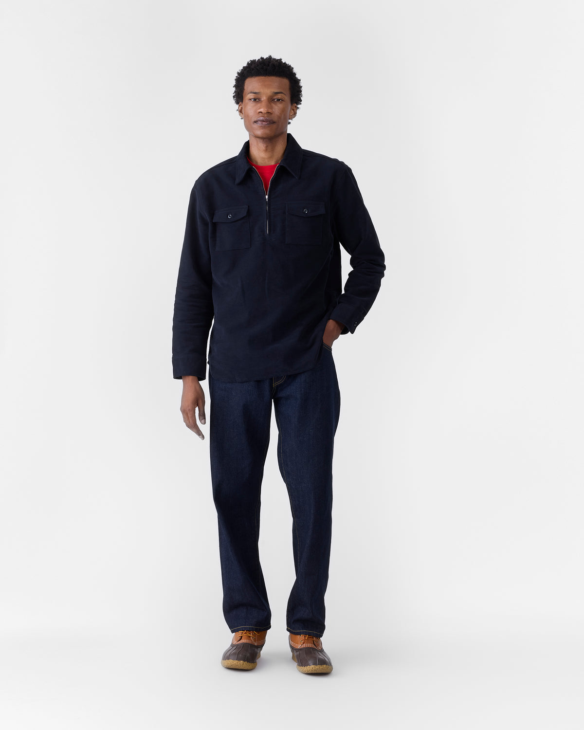 Moleskin Quarter-Zip Shirt