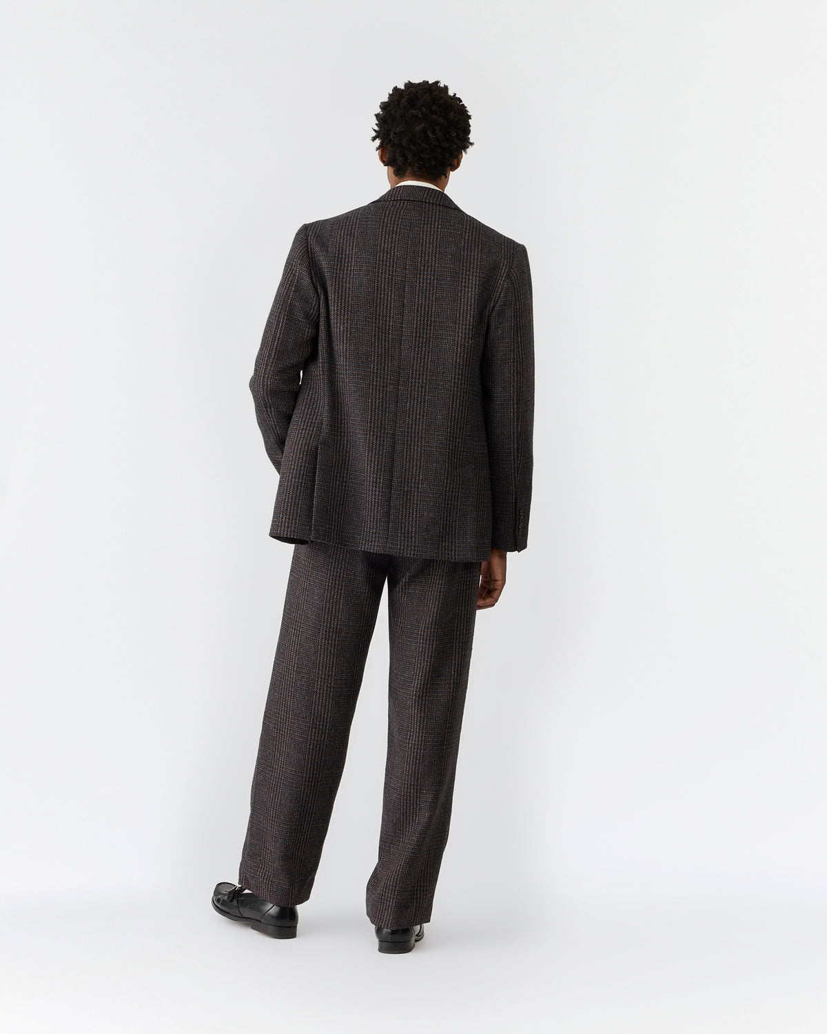 Irish Check Single-Pleated Trouser