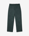 Noah - Flat Front Wool Trouser - Green - Swatch