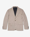 Noah - Flanneled Linen Jacket - Sand - Swatch