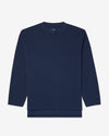 Noah - Long Sleeve Pique Top - Navy - Swatch
