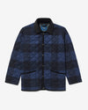 Noah - Noah x Lavenham Buffalo Check Denham Jacket - Blue/Black - Swatch