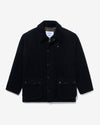 Noah - Noah x Barbour Wool Teddy Bedale Jacket - Black - Swatch