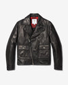 Noah - Leather Cruiser Jacket - Black - Swatch