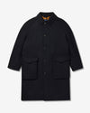 Noah - Wool Overcoat - Dark Navy - Swatch
