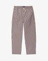 Noah - Drawstring Check Pant - Tan/Brown Check - Swatch