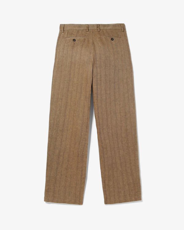 Noah - Linen Double-Pleat Suit Pant - Detail