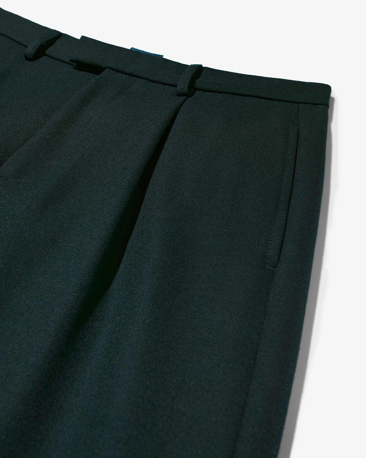 Single Pleat Barathea Wool Pant - Noah