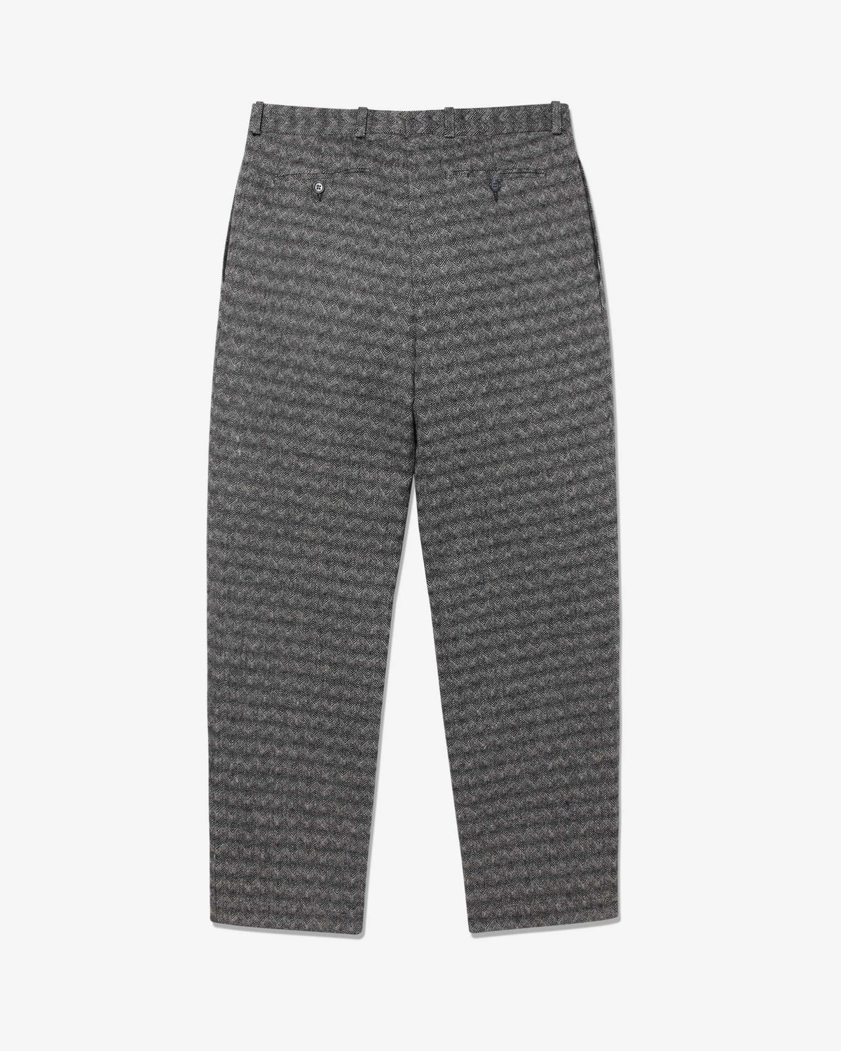 Double-Pleat Wool Trouser - Noah