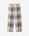 Noah - Double-Pleat Madras Trousers - Madras - Swatch