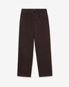 Noah - Twill Double-Pleat Pant - Espresso - Swatch