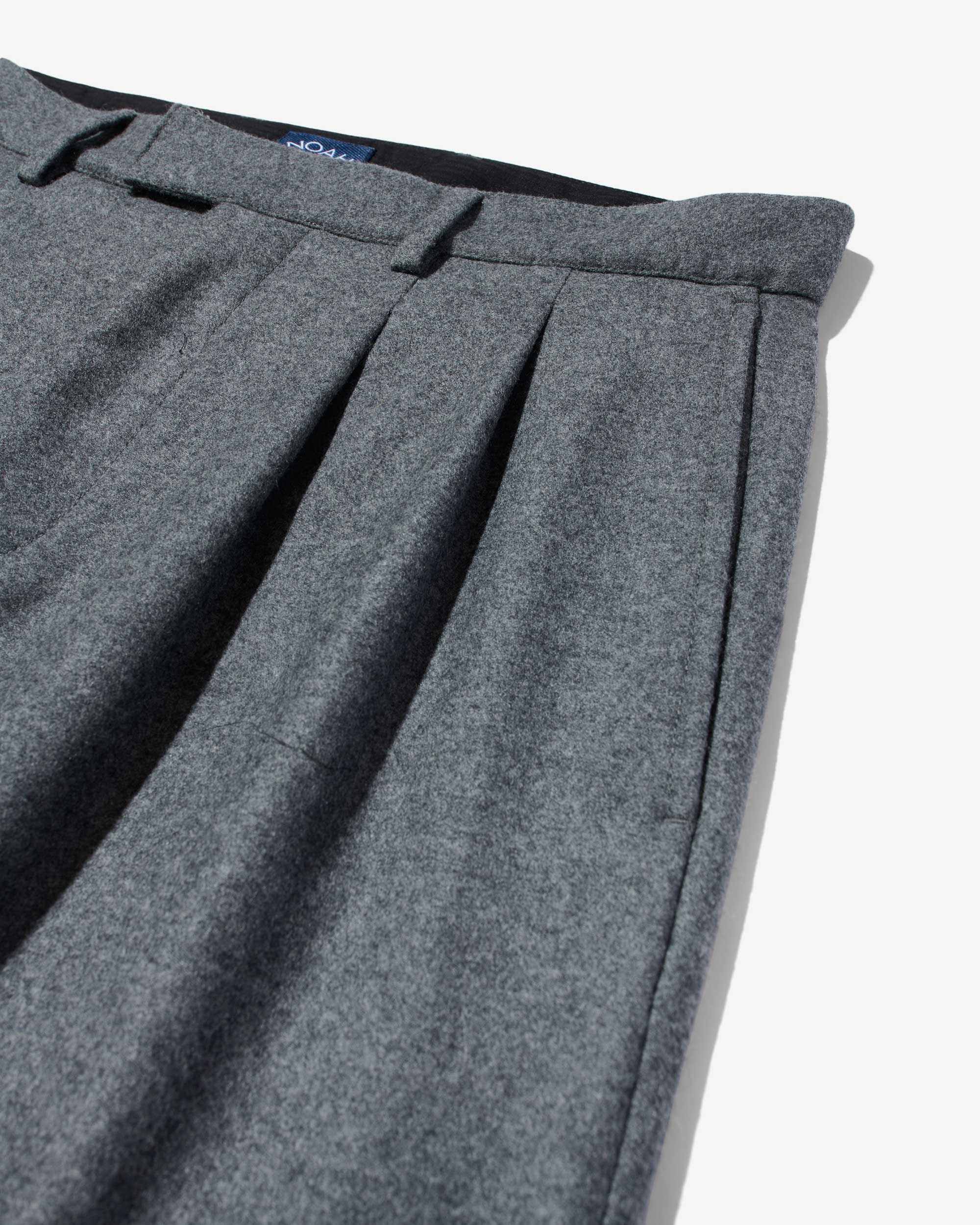 Wool Double-Pleat Trouser - Noah