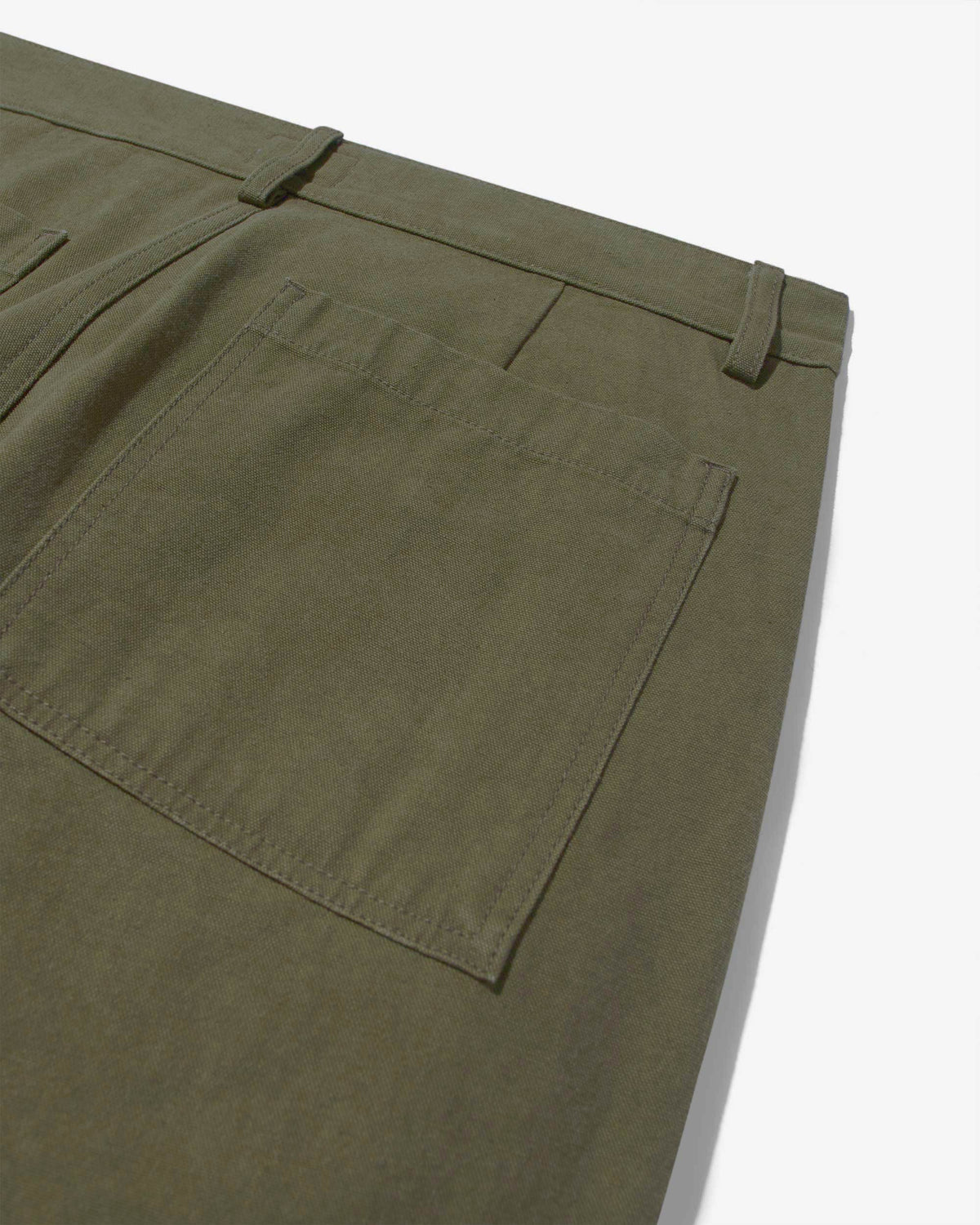 Double-Pleat Cotton Pant