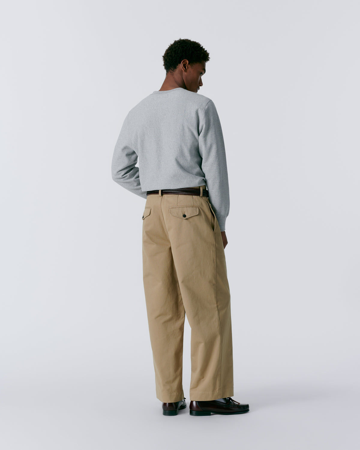 Single-Pleat Baggy Chino (Pre-order)