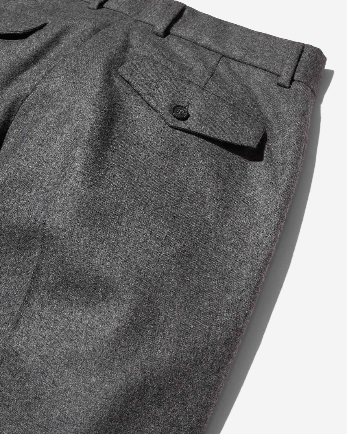 Flat Front Wool Trouser