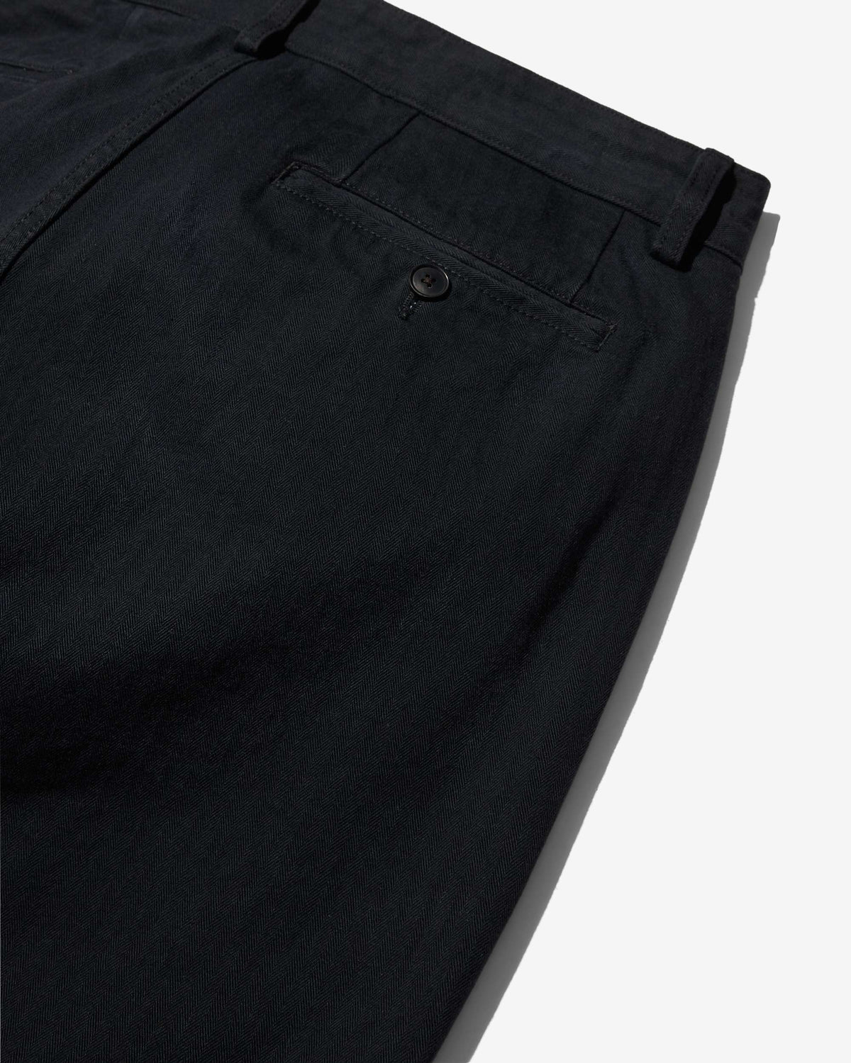 Double-Pleat Herringbone Pant