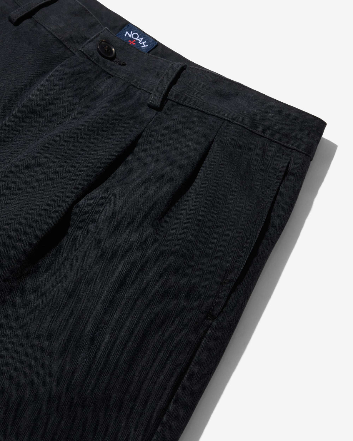 Double-Pleat Herringbone Pant