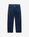 Noah - Pleated Salt Wash Corduroy Pant - Navy - Swatch