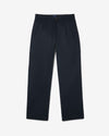 Noah - Sanded Twill Pleated Trouser - Navy - Swatch
