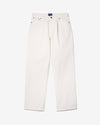 Noah - Brushed Pleated Jean - Natural - Swatch