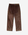 Noah - Double-Pleat Corduroy Pant - Brown - Swatch