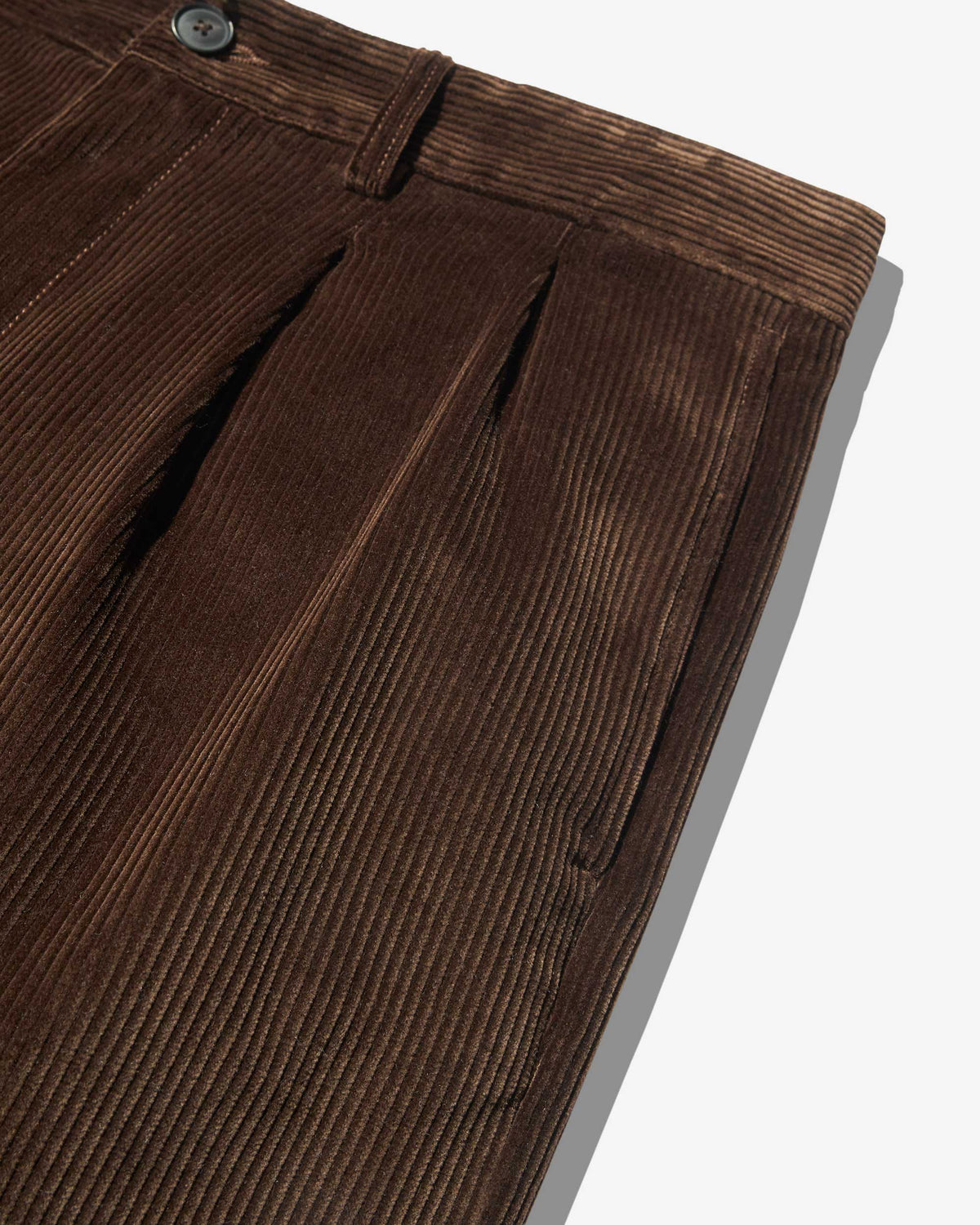 Double-Pleat Corduroy Pant