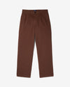 Noah - Double-Pleat Herringbone Pant - Brown - Swatch