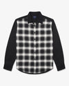 Noah - Plaid Panel Shirt - Black/White - Swatch