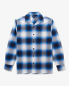 Noah - Lightweight Shadow Plaid Flannel - Blue Plaid - Swatch