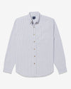 Noah - Striped Oxford Shirt - Purple/White - Swatch