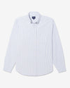 Noah - Striped Oxford Shirt - White/Royal - Swatch