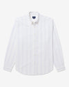 Noah - Striped Oxford Shirt - White/Lilac - Swatch