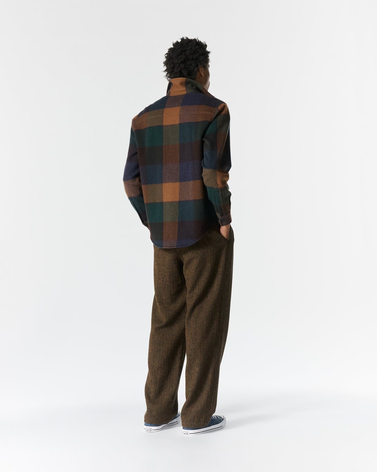 Plaid Cashmere CPO