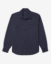 Noah - Washed Canvas Shirt - Washed Navy - Swatch