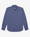 Noah - Oversized Poplin Shirt - Navy Windowpane - Swatch