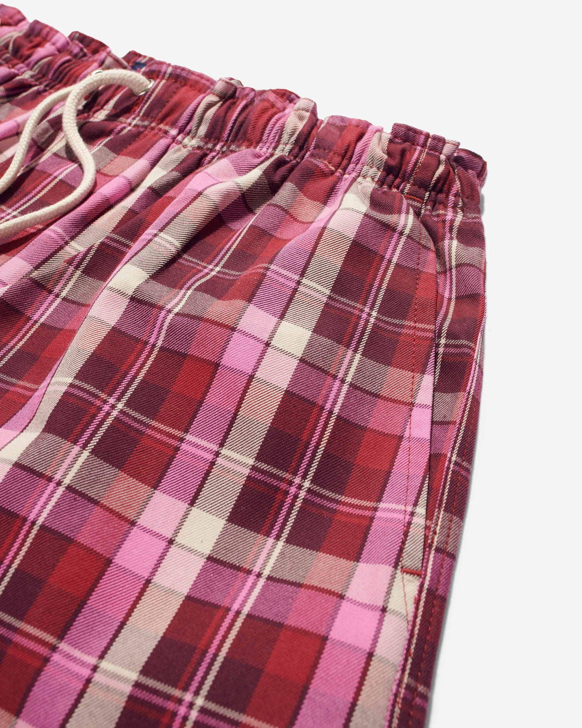 Plaid Drawstring Short