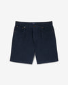 Noah - Brushed Pleated Shorts - Navy - Swatch
